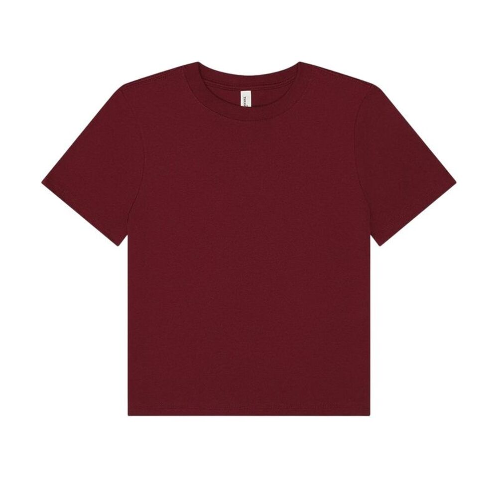 Womens/Ladies Heavyweight Boxy T-Shirt / Maroon